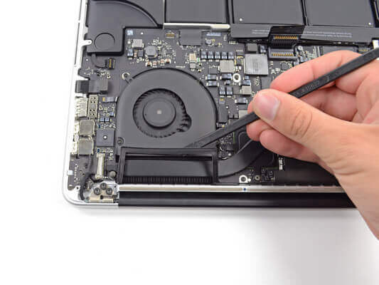  Чистка от пыли и замена термопасты на MacBook